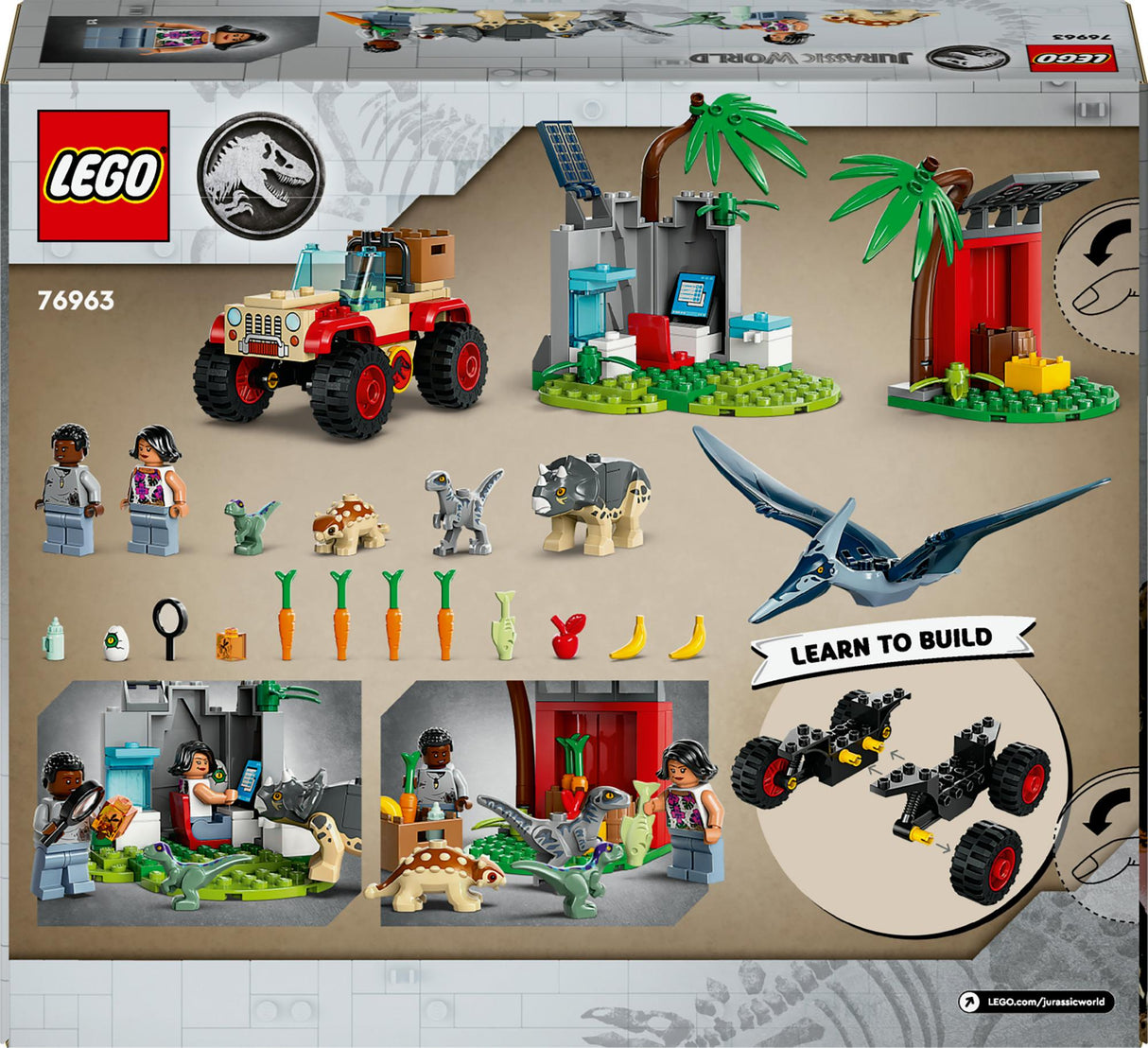 LEGO 76963 Jurassic World Baby Dinosaur Rescue Center LEGO