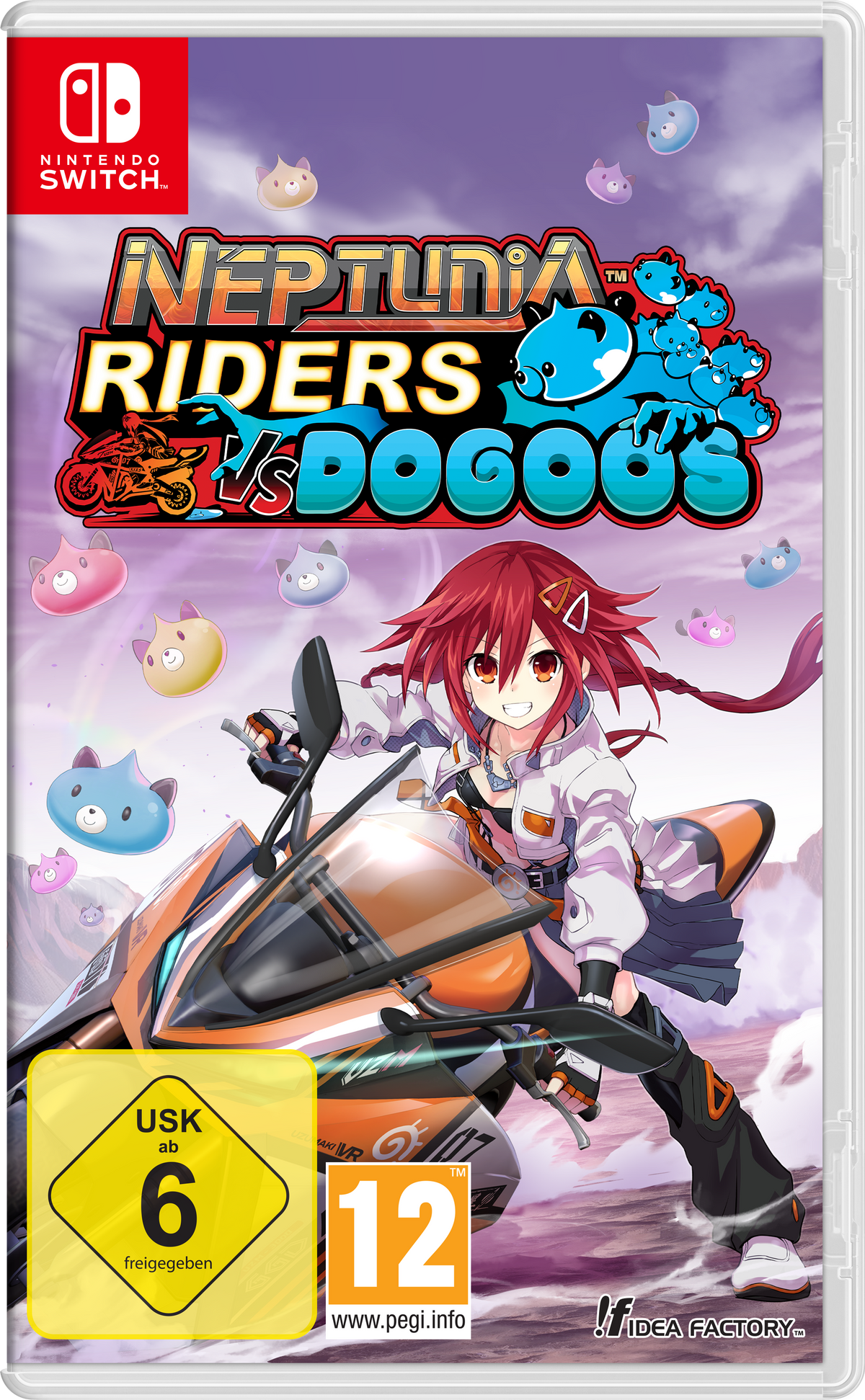 Neptunia Riders VS Dogoos – Day One Edition – omslag til Nintendo Switch