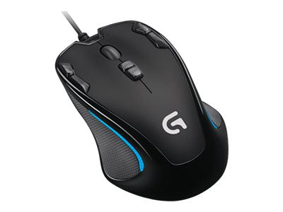 Logitech G300S Optisk kabel Svart