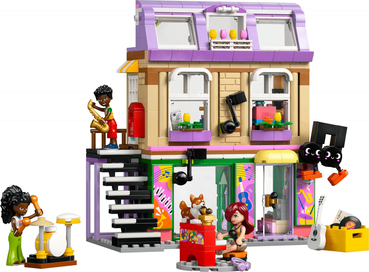 LEGO 42653 Friends Music Shop & Apartment, construction toy LEGO