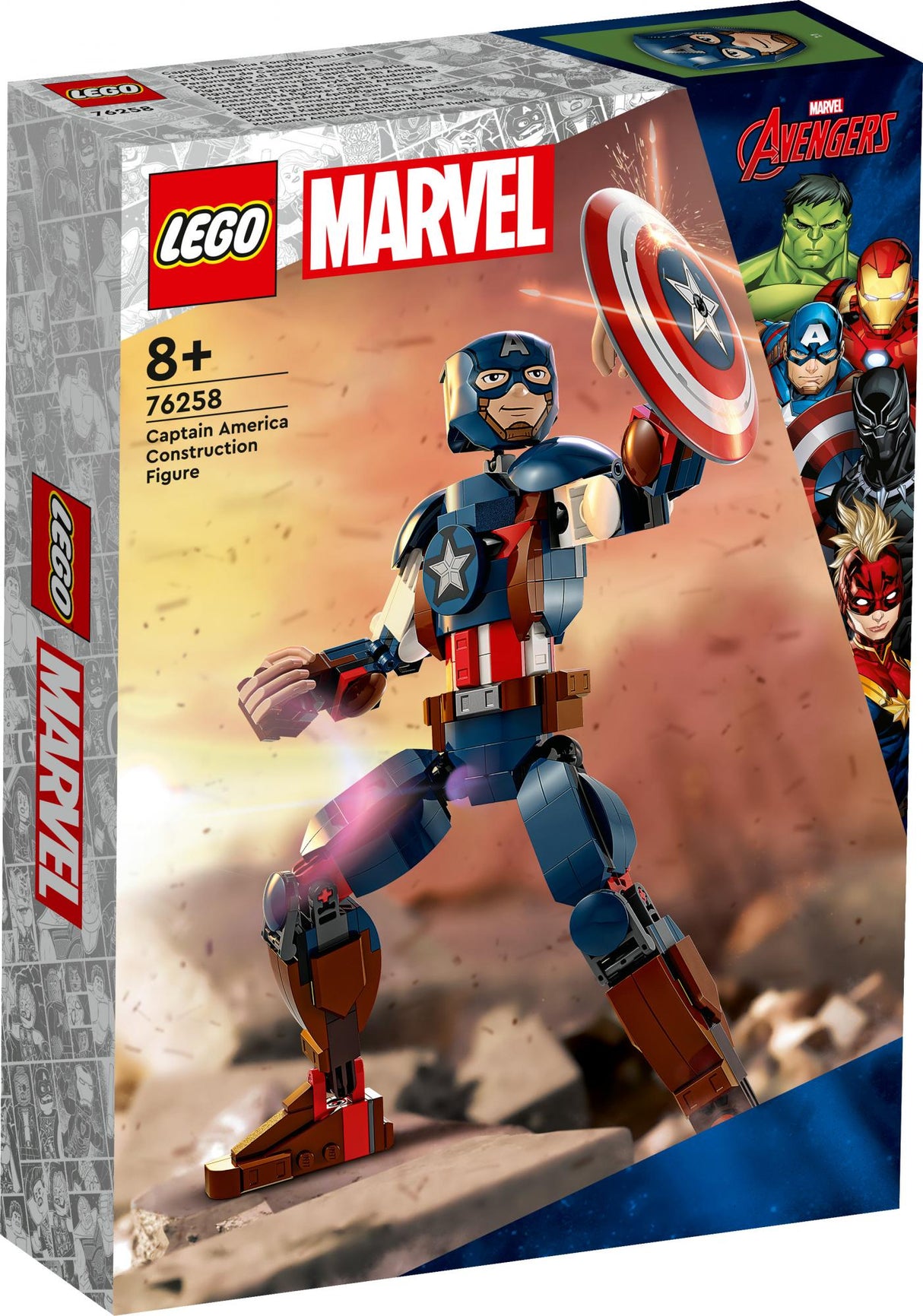 LEGO 76258 Marvel Super Heroes Captain America Buildable Figure Construction Toy LEGO