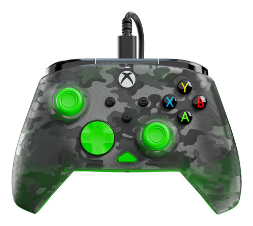 Turtle Beach Rematch Core Ghost Camo/Green – Xbox/PC – Front og kabel