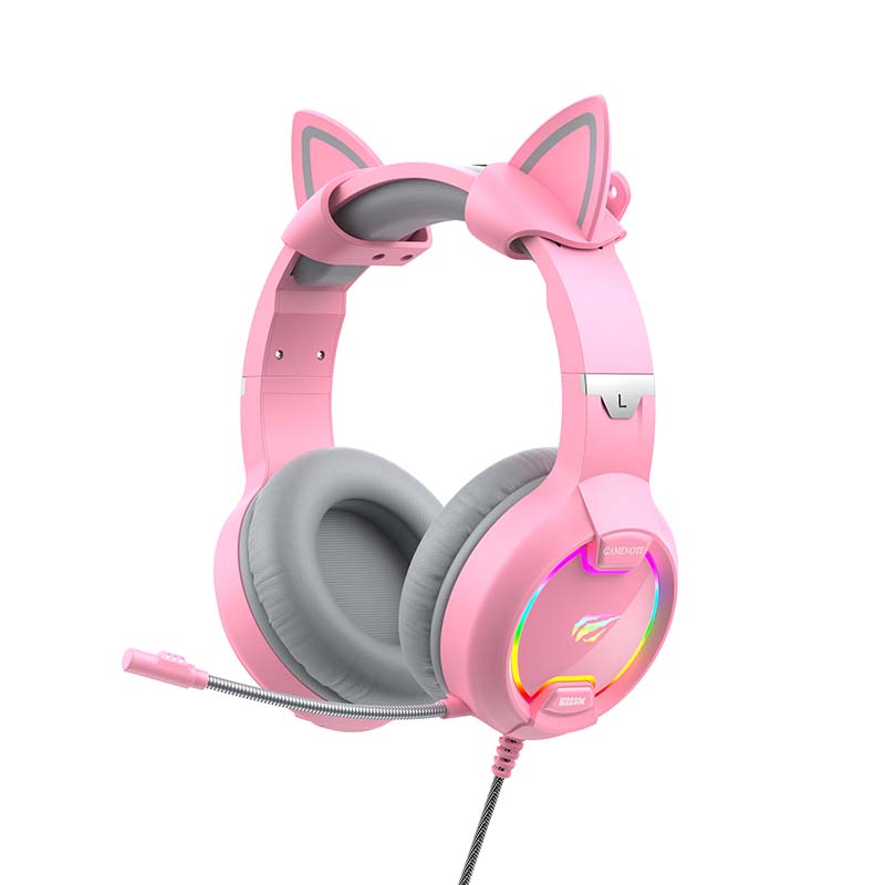 Gaming headphones Havit GAMENOTE H2233d RGB (pink) Havit