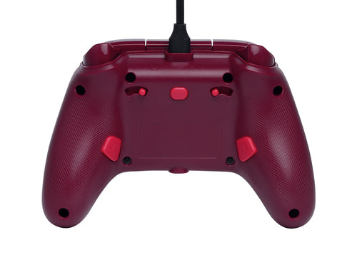 PowerA Advantage kablet controller – Red Blaze – Xbox/PC – bagside