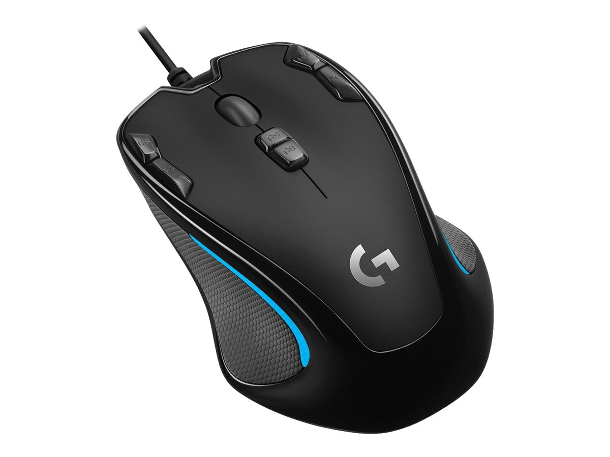 Logitech G300S Optisk kabel Svart