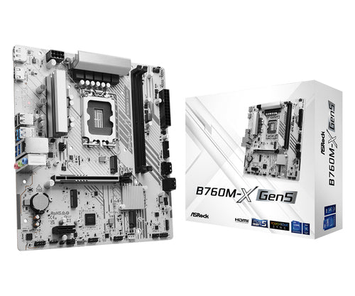 ASRock B760M-X Gen5 bundkort - produktbillede 1