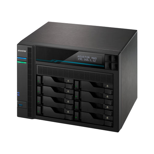 ASUSTOR Lockerstor 10 AS6510T – set skråt forfra (vinkel 3)