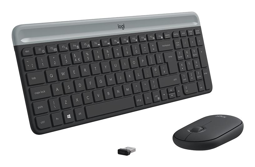 Logitech - Slim Wireless Keyboard and Mouse Combo MK470 NORDIC Logitech