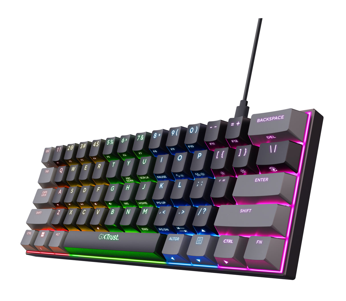 TRUST GXT867 ACIRA 60% MINI GAMING KEYBOARD ND