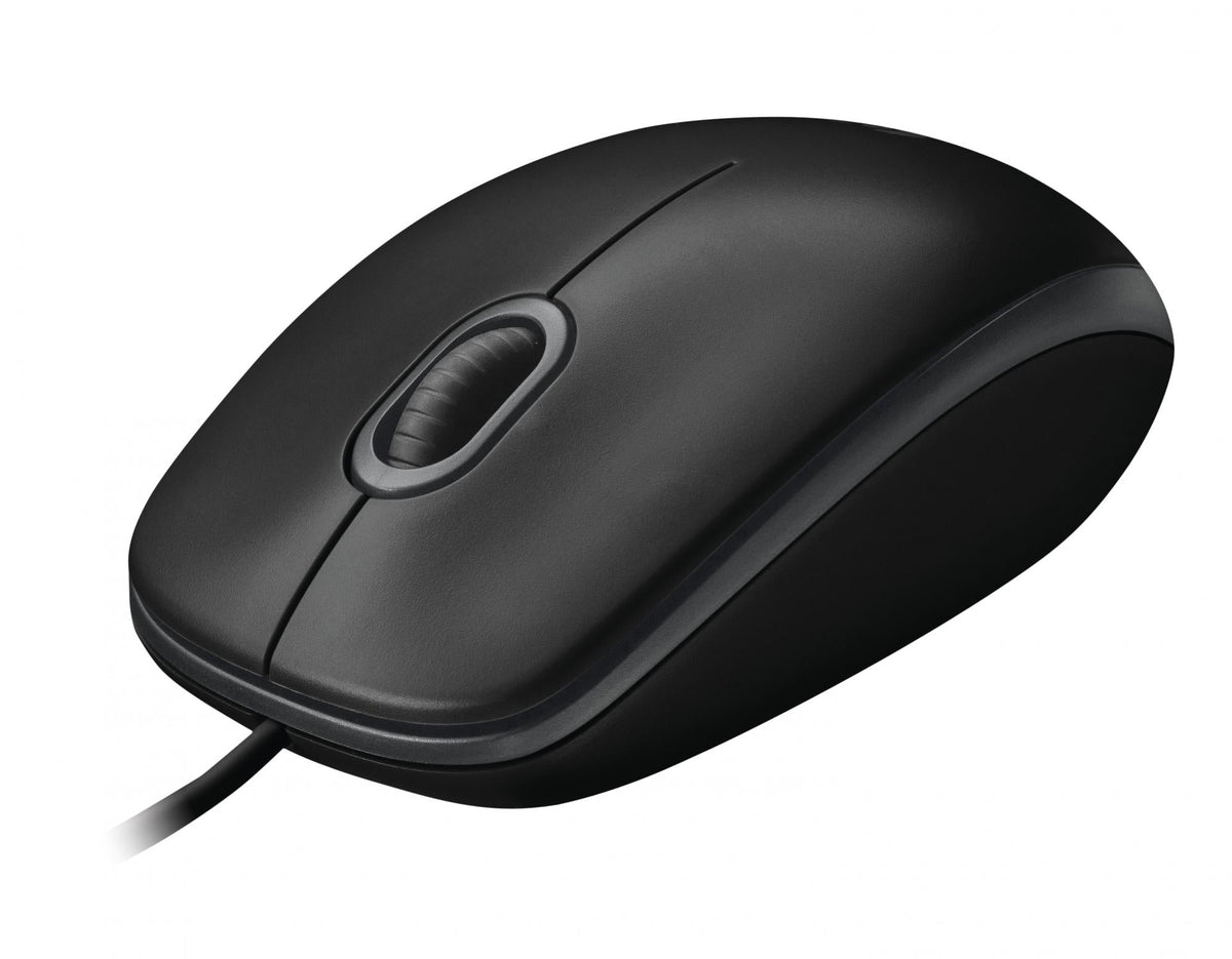 Logitech - B100 800dpi Optical High Quality Wired USB Mouse Logitech
