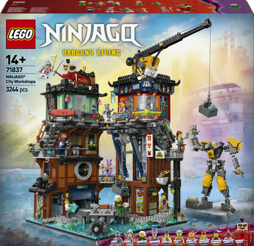 LEGO NINJAGO 71837 – NINJAGO Citys værksteder – æskens forside
