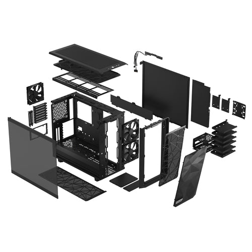 Midi Fractal Design Meshify 2 Black Window Fractal design