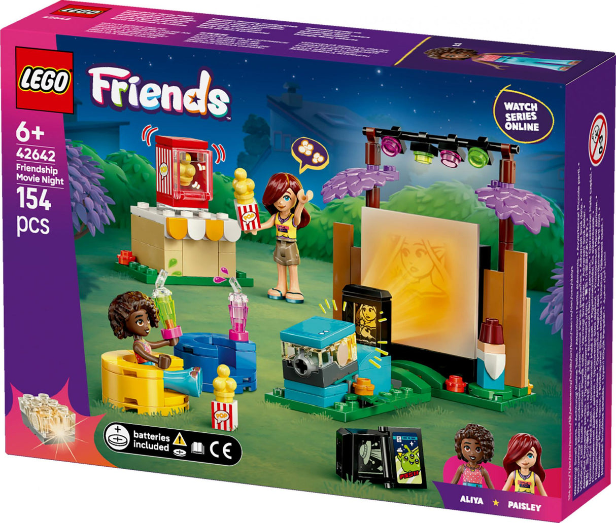 LEGO 42642 Friends Movie Night with Friends, construction toy LEGO