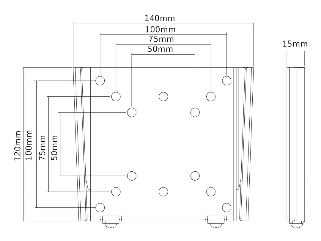 Multibrackets M VESA Wallmount I Monteringssæt LCD display 15-32 Multibrackets