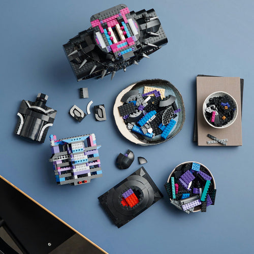 LEGO Marvel 76215 – Black Panther – klodser og hoveddele set ovenfra