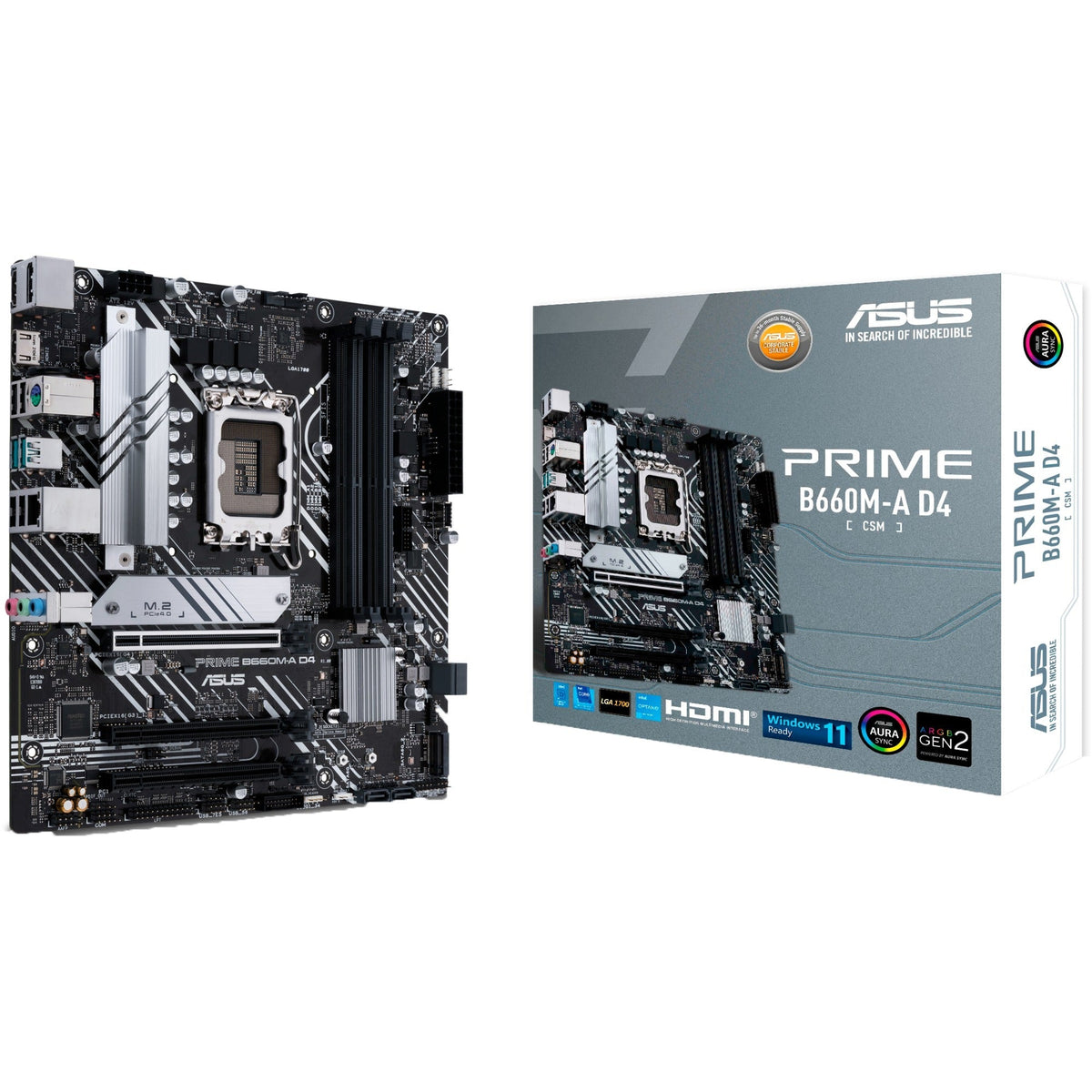 Asus PRIME B660M-A D4-CSM – LGA1700 bundkort