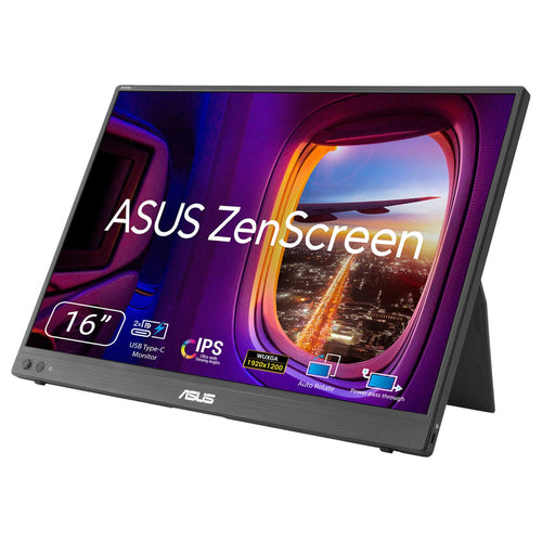 ASUS ZenScreen MB16FC – front med produktfunktioner