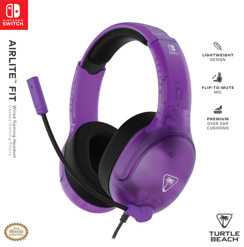 Turtle Beach Airlite Fit – Switch-headset – Ghost Purple – emballagens front