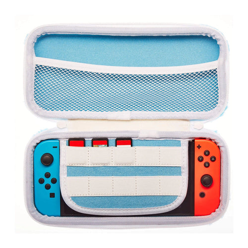 Numskull Unicorn Fluffy Carry Case til Nintendo Switch – lyseblå – produktbillede 3