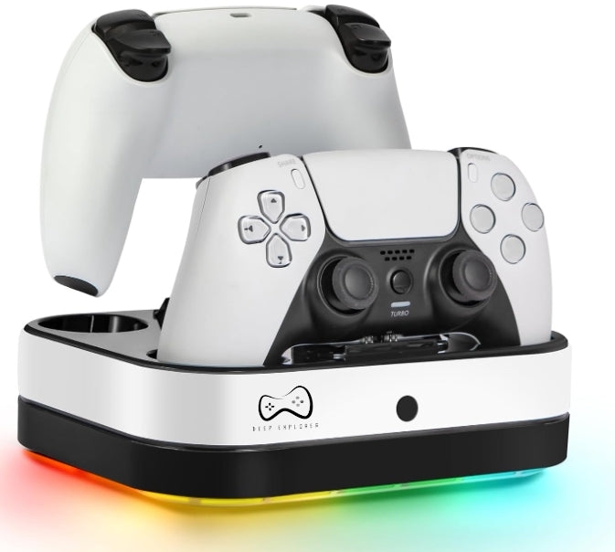 Deep Explorer ladestation til PS5-controllere