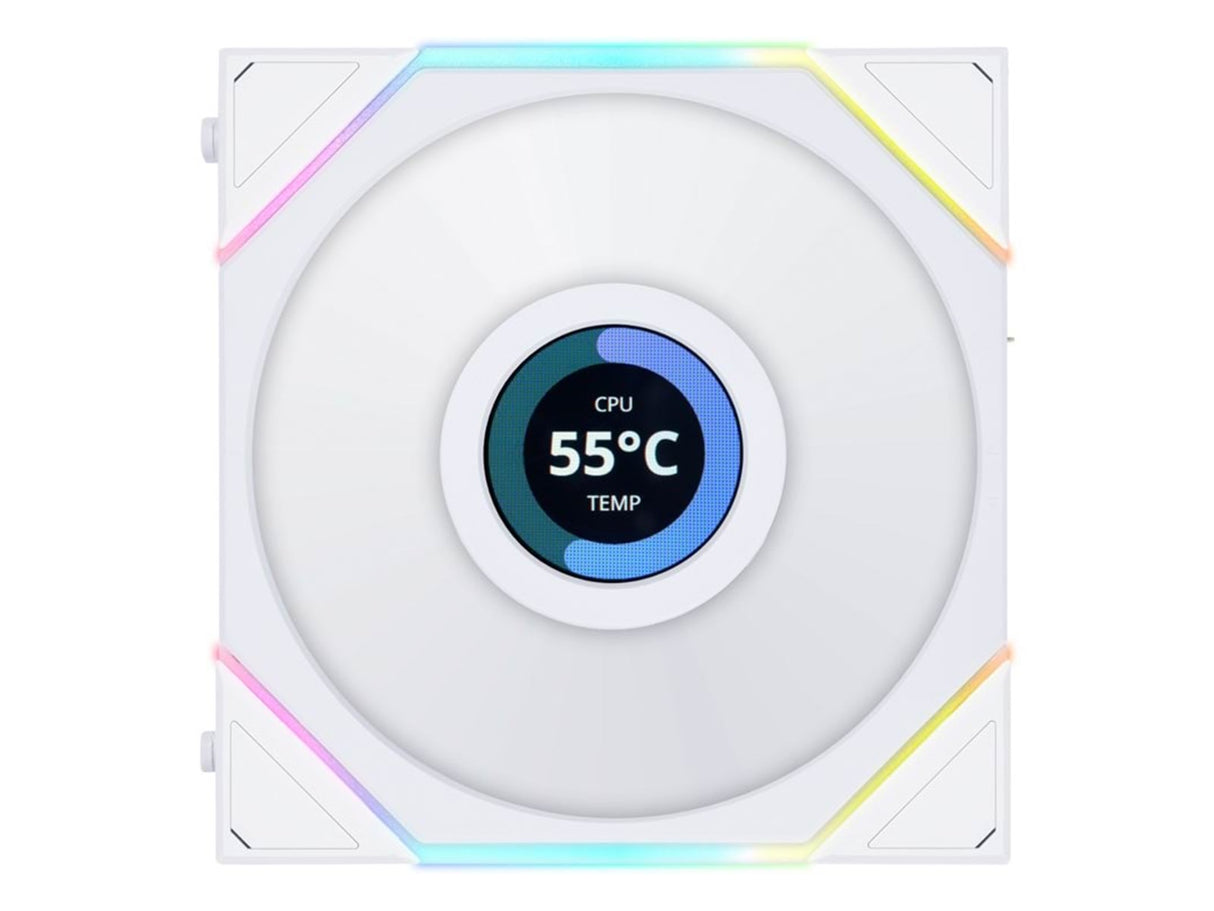 Lian Li UNI FAN TL Wireless LCD Reverse, Hvid - 120 Lian Li