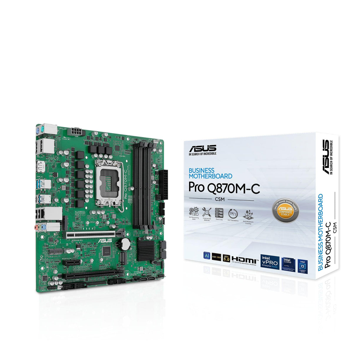ASUS PRO Q870M-C-CSM (mATX, Q870, LGA 1851, DDR5) ASUS