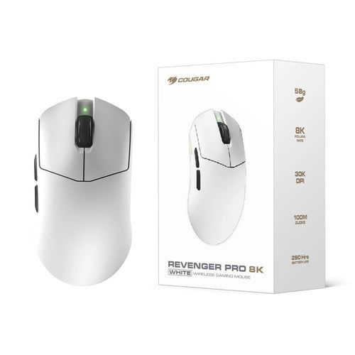 COUGAR Revenger Pro 8K, trådløs, hvid gamingmus – produktdetalje
