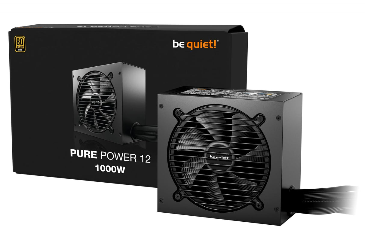 Be quiet Pure Power 12 1000W (black, 1x 12-pin high power GPU, 3x PCIe, 1000 watts) Be quiet