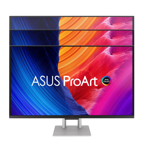ASUS ProArt PA27UCDMR – skærm med illustreret højdejustering