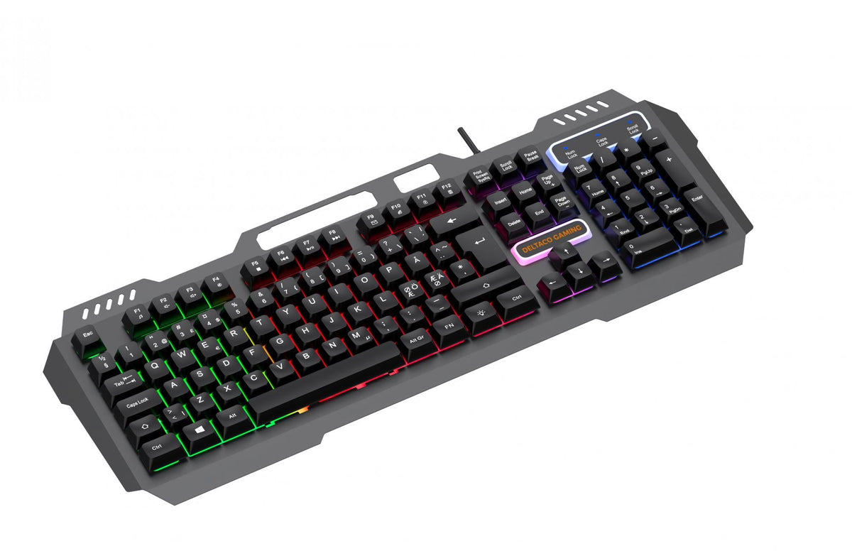 DK130 Membrane Gaming keyboard with Rainbow backlight deltaco_gaming