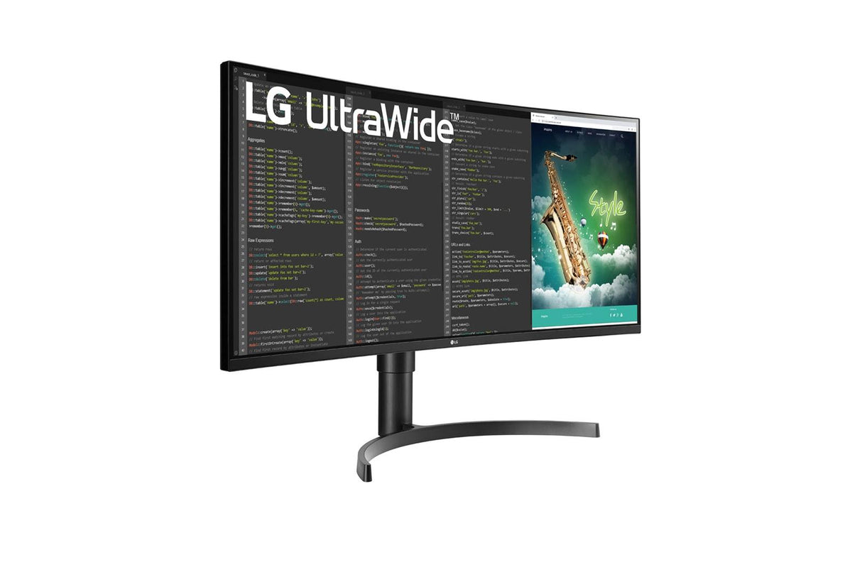 LG UltraWide 35WN75CP-B 35 3440 x 1440 (UltraWide) HDMI DisplayPort USB-C 100Hz Dockingskærm LG Electronics