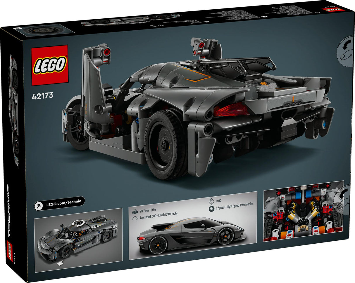 LEGO 42173 Technic Koenigsegg Jesko Absolut Super Sports Car in Gray LEGO