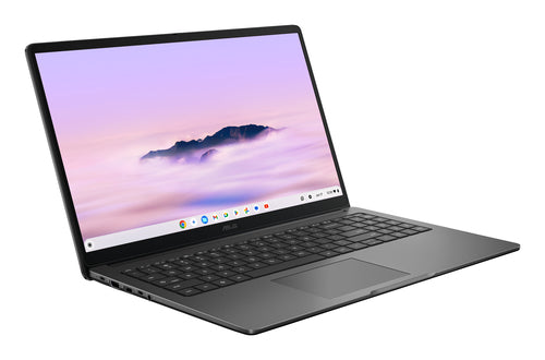 ASUS Chromebook CX1505CTA-S70092 – set skråt forfra; tastaturlayout illustrativt