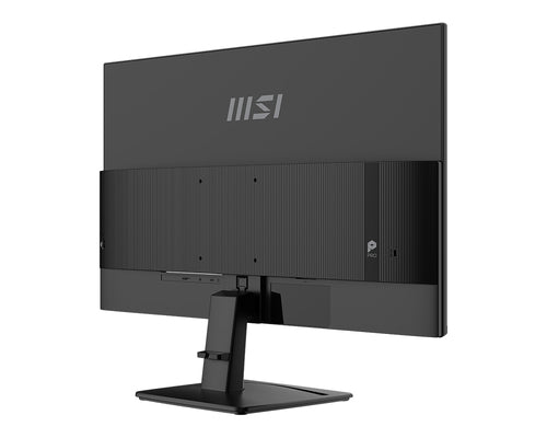 MSI PRO MP275 E14L – 27″ Full HD IPS-skærm, 144 Hz – bagside set skråt