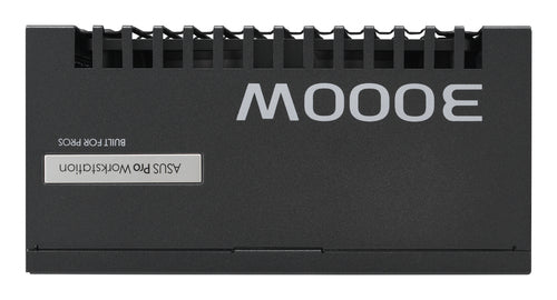 ASUS Pro WS 3000P – modsat sidepanel med 3000W-mærkning