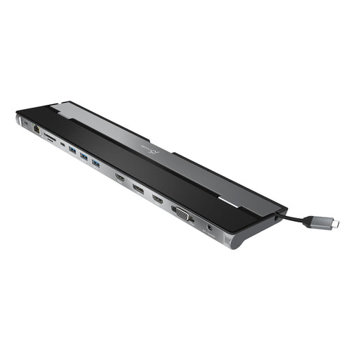 j5create JCD543P – dock til tre skærme med 100 W oplader – Dock fra modsatte side