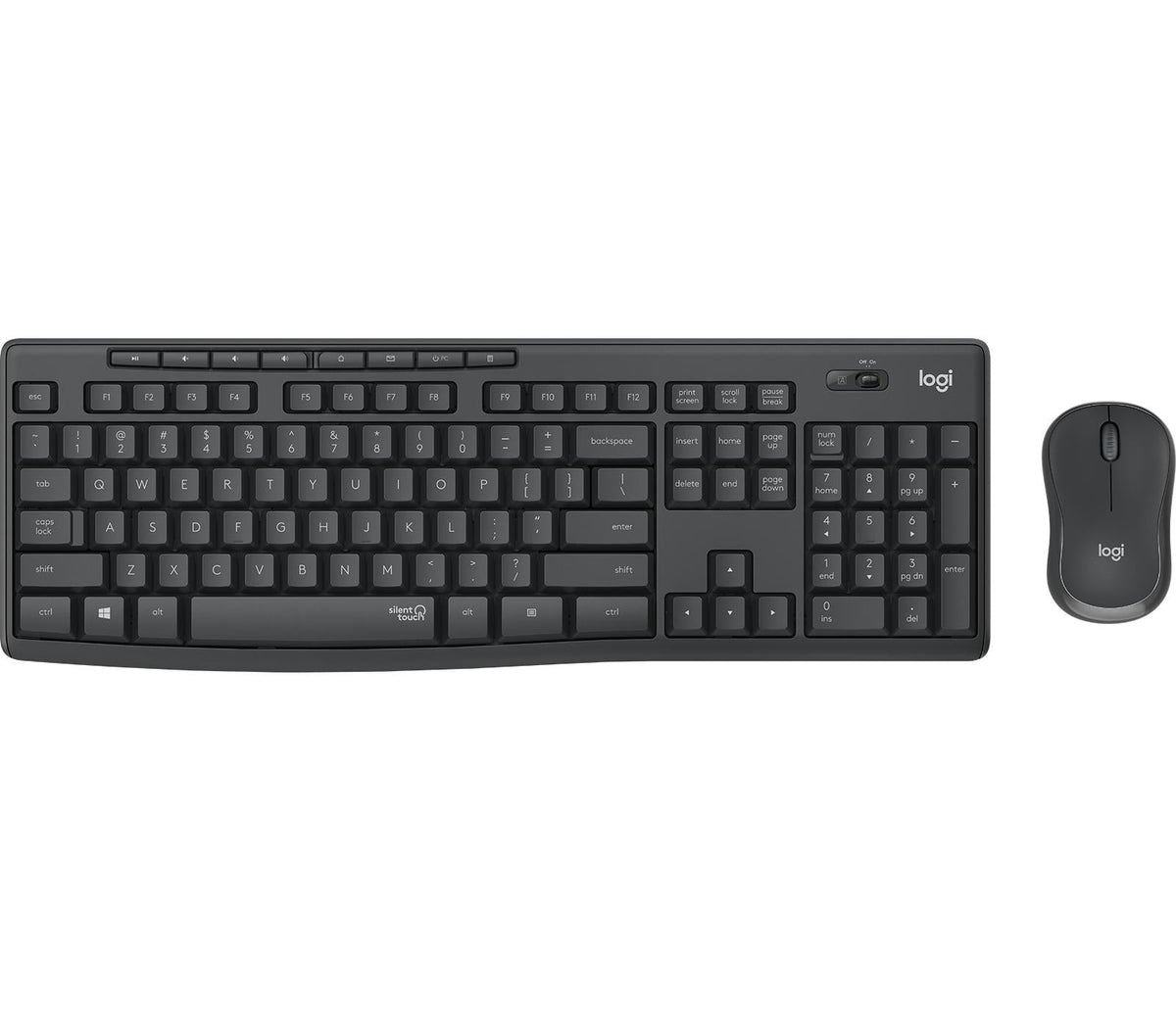 Logitech - MK295 Silent Wireless Combo Keyboard & Mouse set - Nordic Layout Logitech