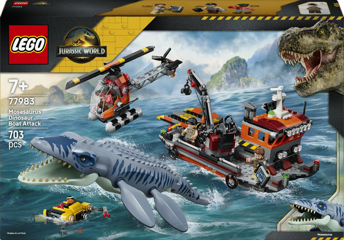 LEGO - Jurassic World - Mosasaurus Dinosaur Boat Attack (77983) LEGO