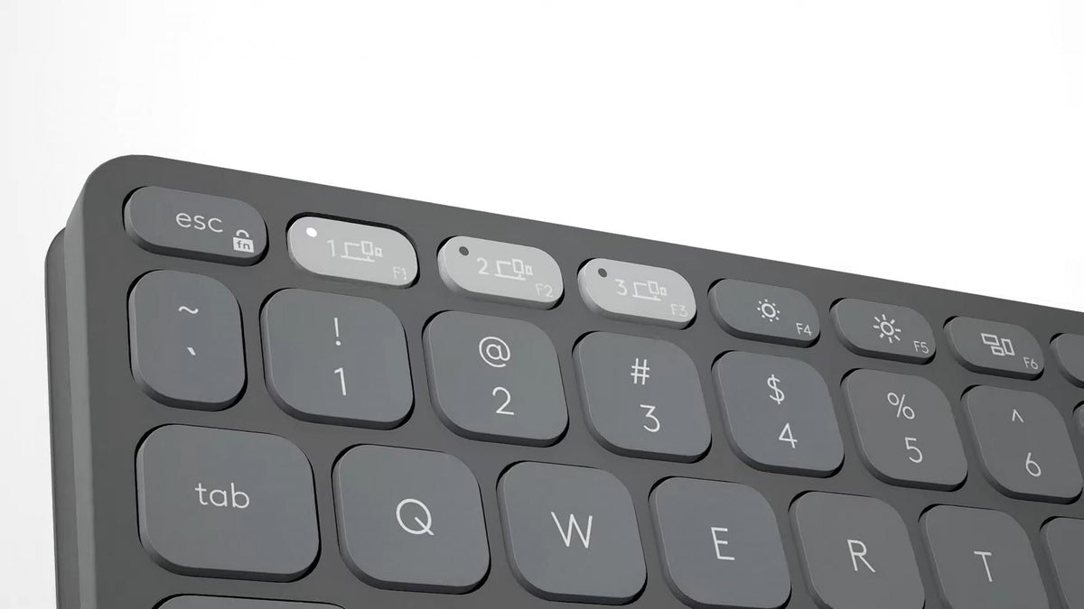 Logitech - Keys-To-Go 2 - Pale Grey - Pan - Nordic Logitech