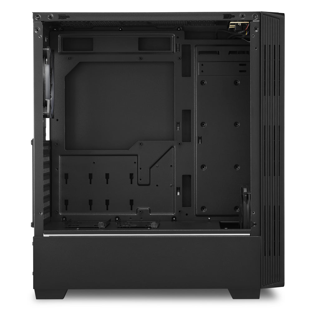 Sharkoon RGB LIT 100 tower case (black, front and side panel of tempered glass) Sharkoon