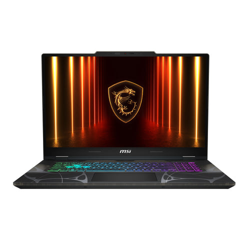 MSI Cyborg 17 B2RWFKG-001FR – skærm og tastatur set forfra