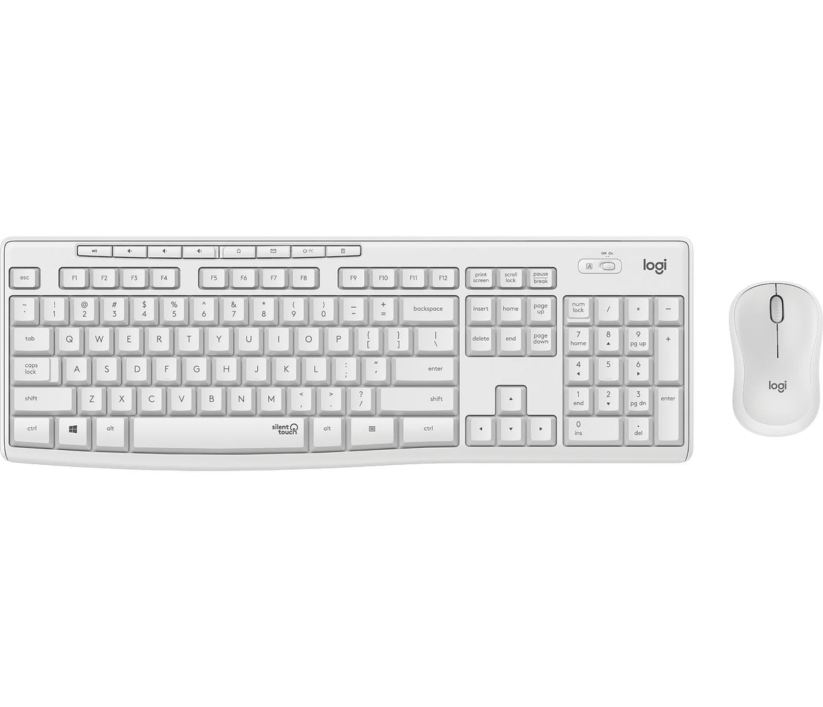 Logitech - MK295 Silent Wireless Combo Keyboard & Mouse set - Nordic Layout Logitech