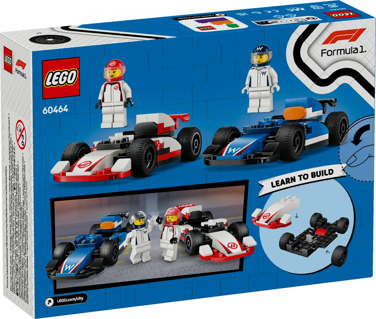 LEGO 60464 City F1 Williams Racing and Haas F1 Racing Cars LEGO