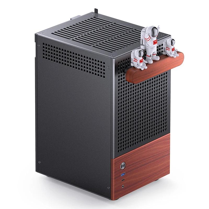Jonsbo T6 Mini-Tower, Mini-ITX, Tempered Glass, Wood - Black Dongguan Sibositong Industrial Co., Ltd. (Jonsbo)