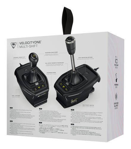Turtle Beach VelocityOne Multi-Shift – gearskifter og håndbremse – Emballagens bagside