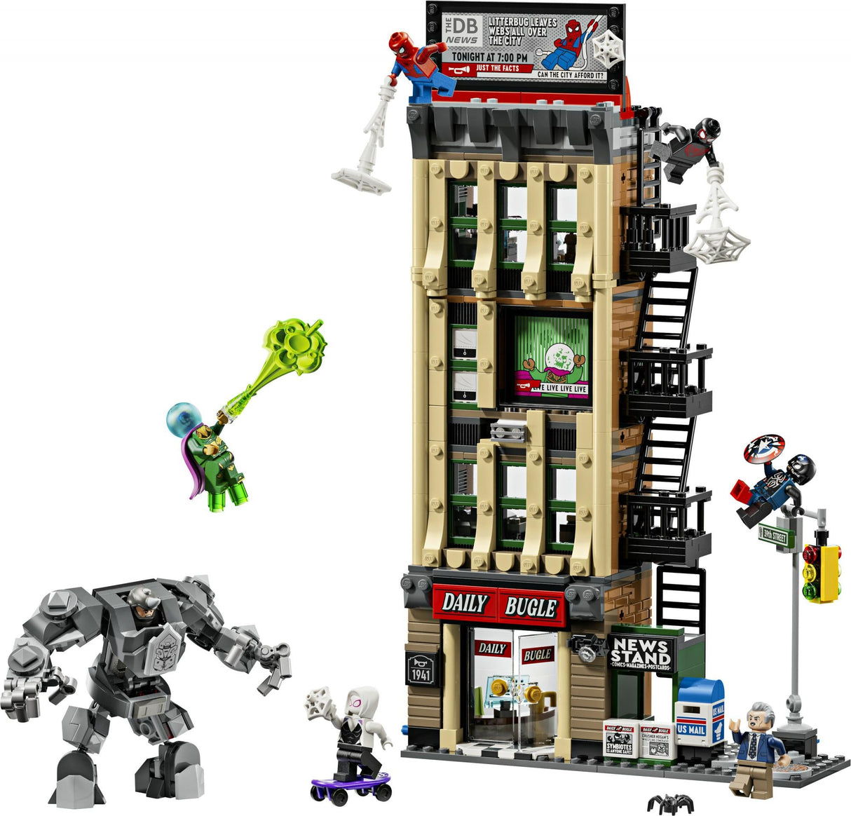 LEGO - Super Heroes - Spider-Man vs. Mysterio: The Daily Bugle (76342) LEGO