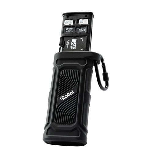 Rollei 2-i-1 Travel kortlæser og kortetui – USB-C – detalje eller anvendelse 8