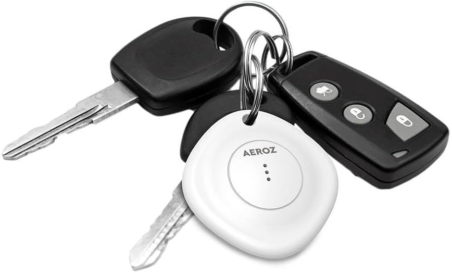 AEROZ - TAG-1000 White - Key finder for use with iPhone - Works with Apple Find My app