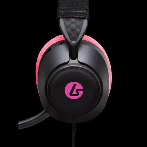 LucidSound LS10 Midnight Surf – kablet gamingheadset – ørekop i nærbillede