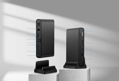 ASUS Triple Display USB-C Dock Duo DC301 – i en brugsopstilling